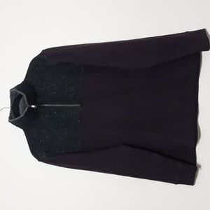 Banana Republic mens pullover sweater wool men XL quarter zip burgendy comfy y2k